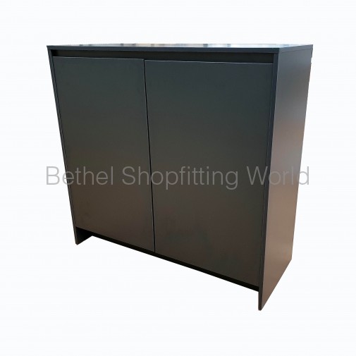 Flat Bench Retail Timber Counter Charcoal Grey (SW726G)