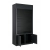 Tall Cigarette Cabinet with Lockable Roller Shutter